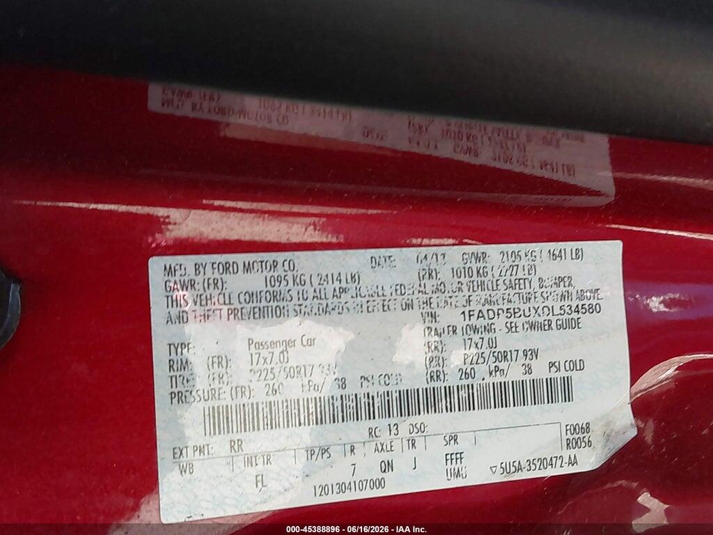 1FADP5BUXDL534580 2013 FORD C-MAX HYBRID photo no. 9