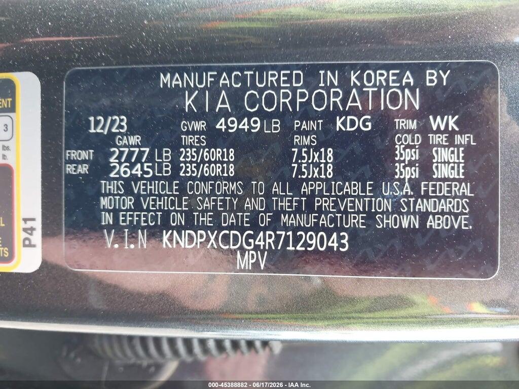 KNDPXCDG4R7129043 2024 KIA SPORTAGE HYBRID photo no. 9