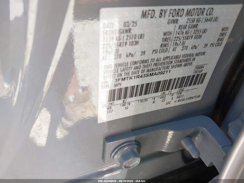 3FMTK1R43SMA09211 2025 FORD MUSTANG MACH-E photo no. 9