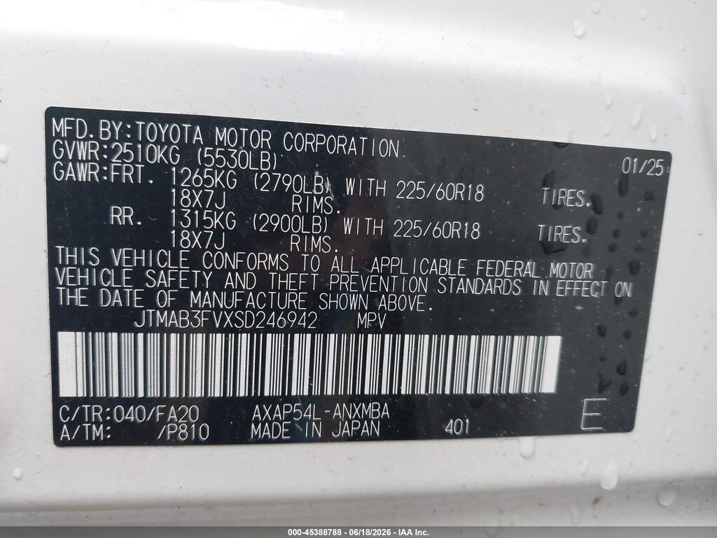 JTMAB3FVXSD246942 2025 TOYOTA RAV4 PLUG-IN HYBRID photo no. 9