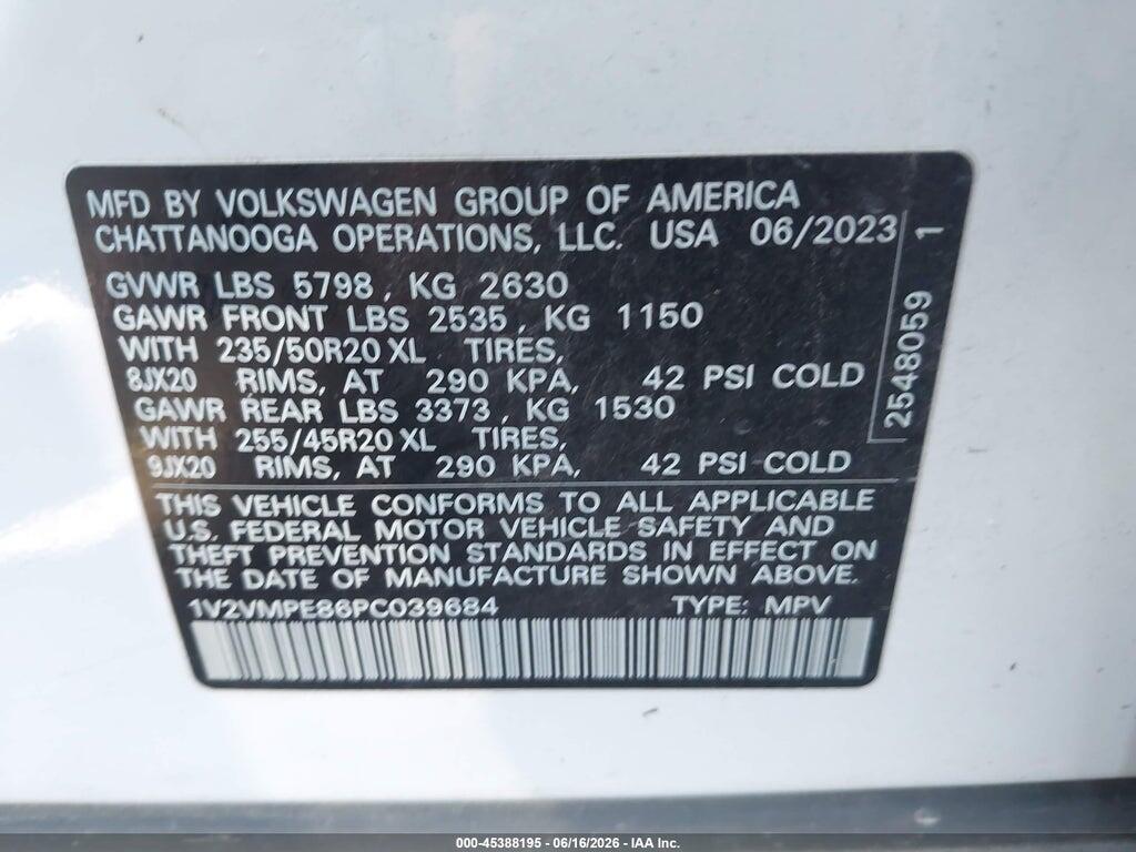 1V2VMPE86PC039684 2023 VOLKSWAGEN ID.4 photo no. 9