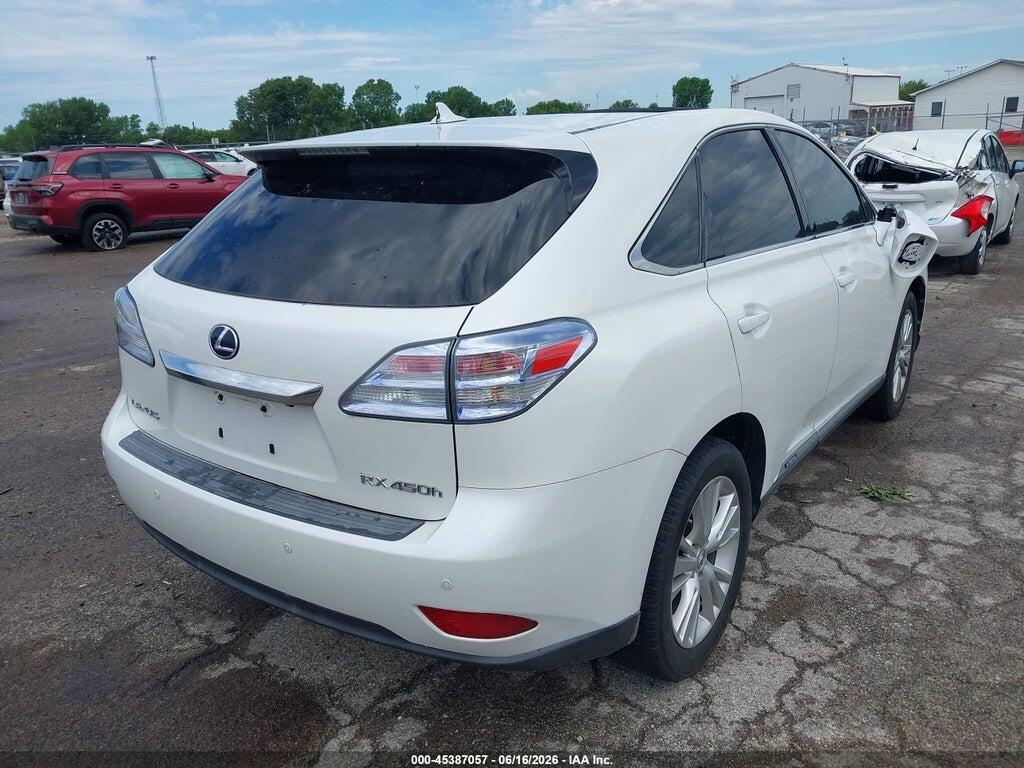 JTJZB1BA2A2002834 2010 LEXUS RX 450H photo no. 4