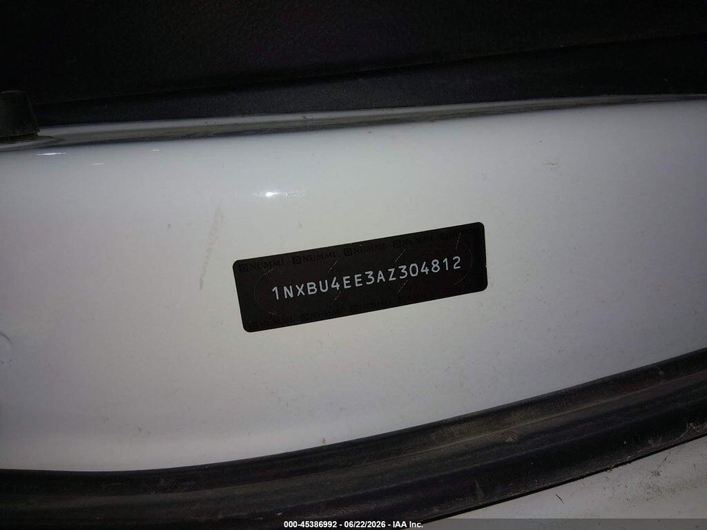 1NXBU4EE3AZ304812 2010 TOYOTA COROLLA photo no. 9