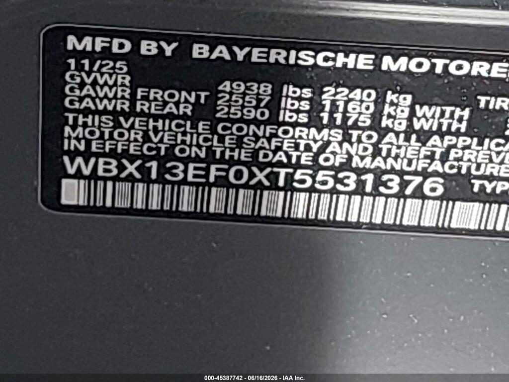 WBX13EF0XT5531376 2026 BMW X1 photo no. 9