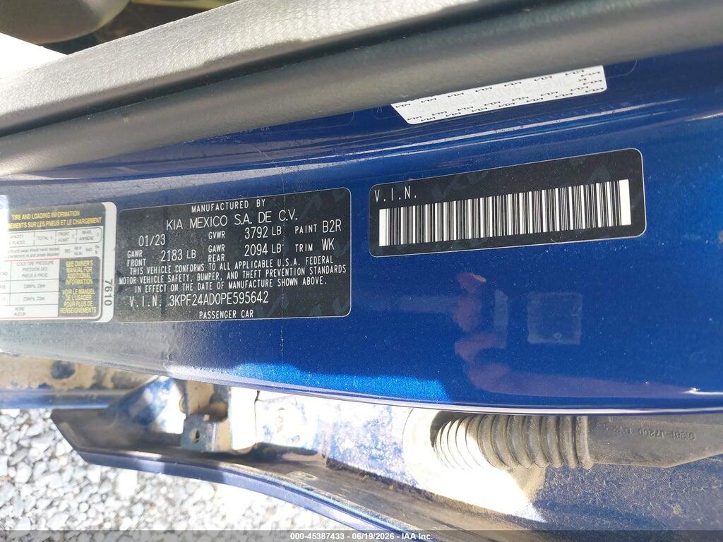 3KPF24AD0PE595642 2023 KIA FORTE photo no. 9