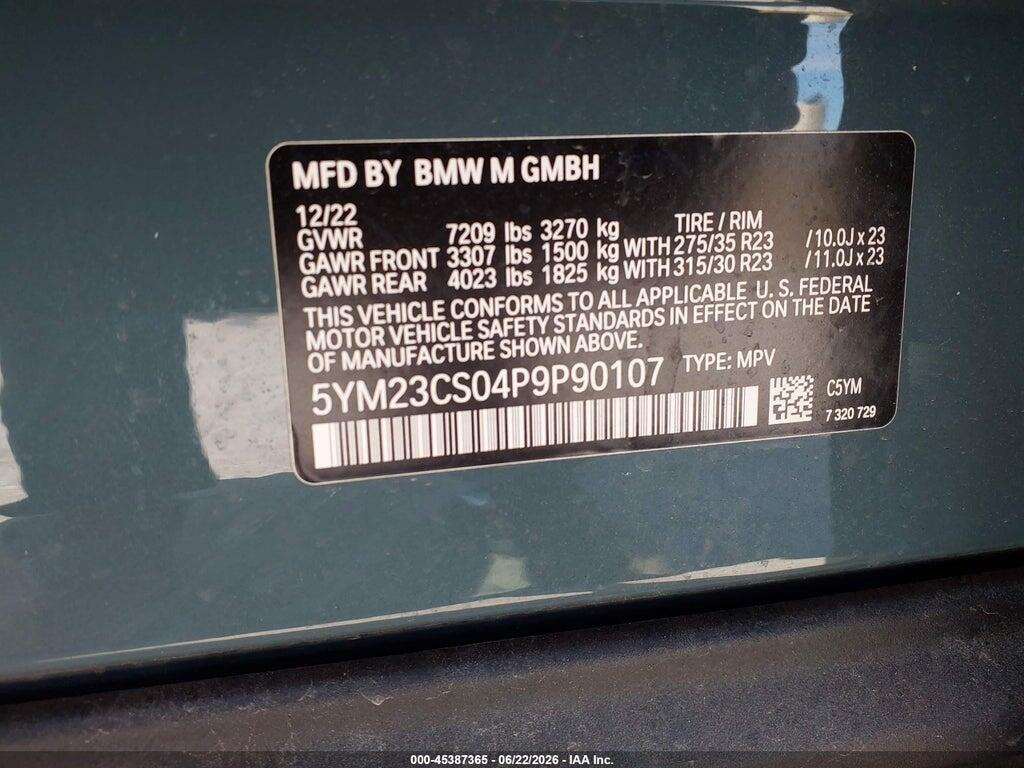 5YM23CS04P9P90107 2023 BMW XM photo no. 9