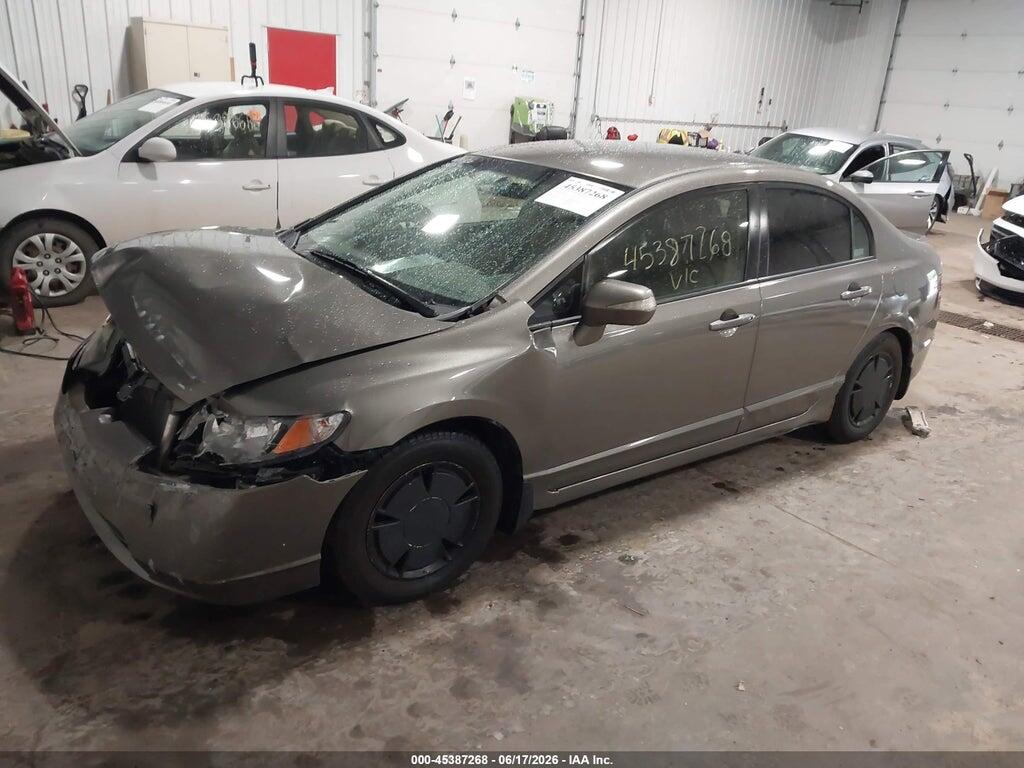 JHMFA36258S022933 2008 HONDA CIVIC HYBRID photo no. 2