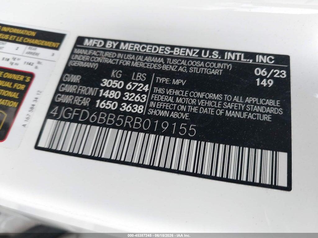4JGFD6BB5RB019155 2024 MERCEDES-BENZ AMG GLE 53 COUPE photo no. 9