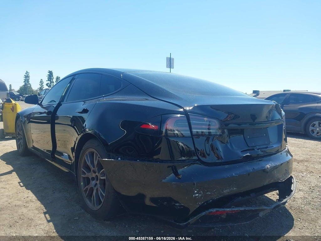 5YJSA1E53NF489762 2022 TESLA MODEL S photo no. 3