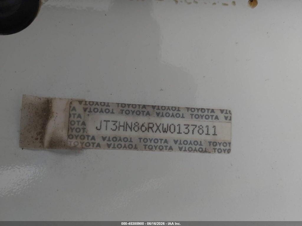JT3HN86RXW0137811 1998 TOYOTA 4RUNNER photo no. 9