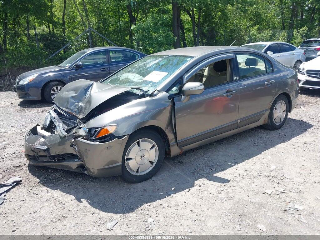 JHMFA362X8S008574 2008 HONDA CIVIC HYBRID photo no. 2