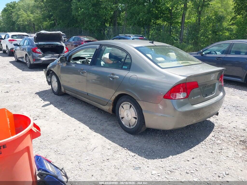 JHMFA362X8S008574 2008 HONDA CIVIC HYBRID photo no. 3