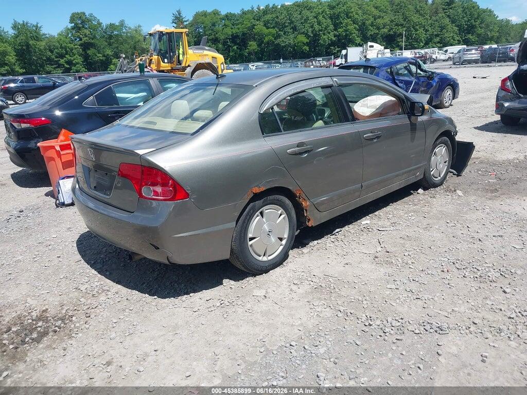 JHMFA362X8S008574 2008 HONDA CIVIC HYBRID photo no. 4