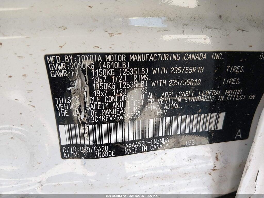 2T3C1RFV2RW352295 2024 TOYOTA RAV4 photo no. 9