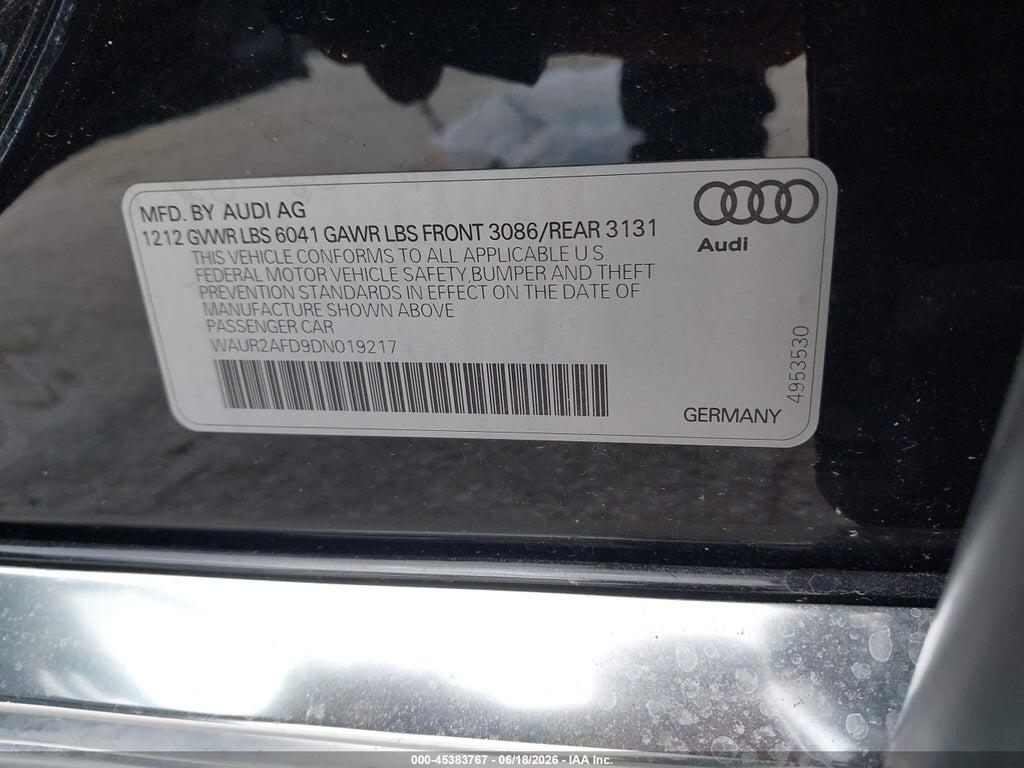 WAUR2AFD9DN019217 2013 AUDI A8 L photo no. 9