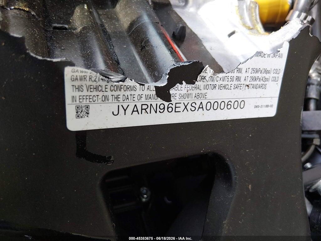 JYARN96EXSA000600 2025 YAMAHA XSR900 photo no. 10