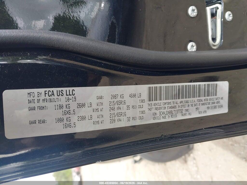 3C4NJDAB9LT137732 2020 JEEP COMPASS photo no. 9