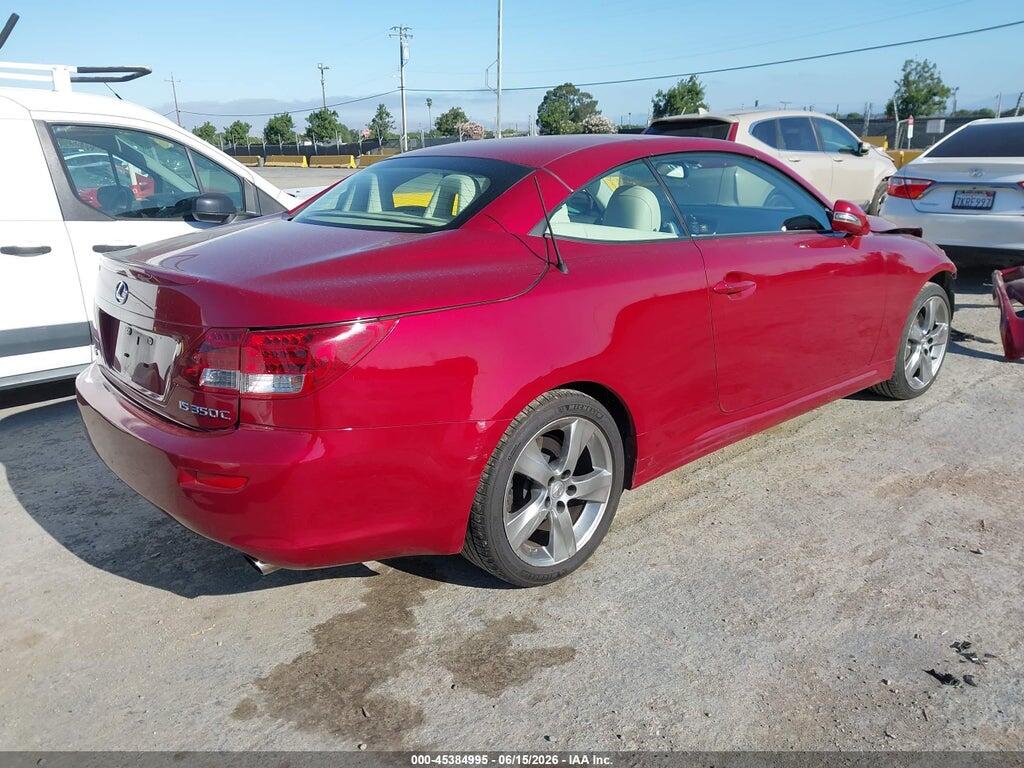 JTHFE2C29A2500862 2010 LEXUS IS 350C photo no. 4