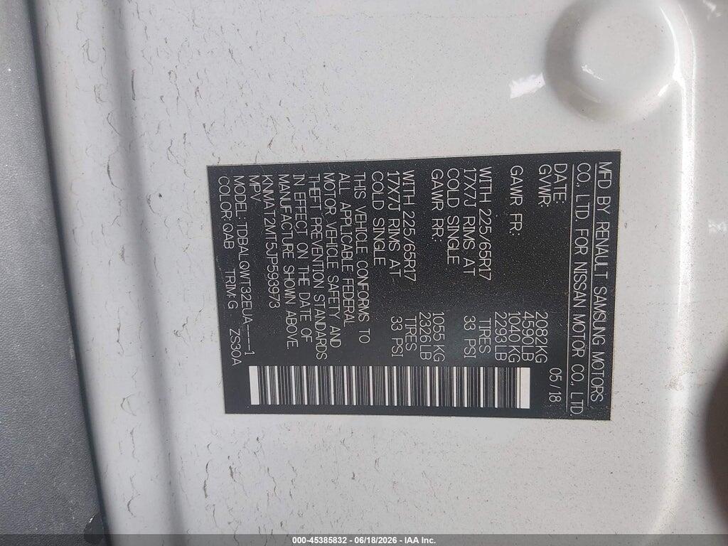 KNMAT2MT5JP593973 2018 NISSAN ROGUE photo no. 9