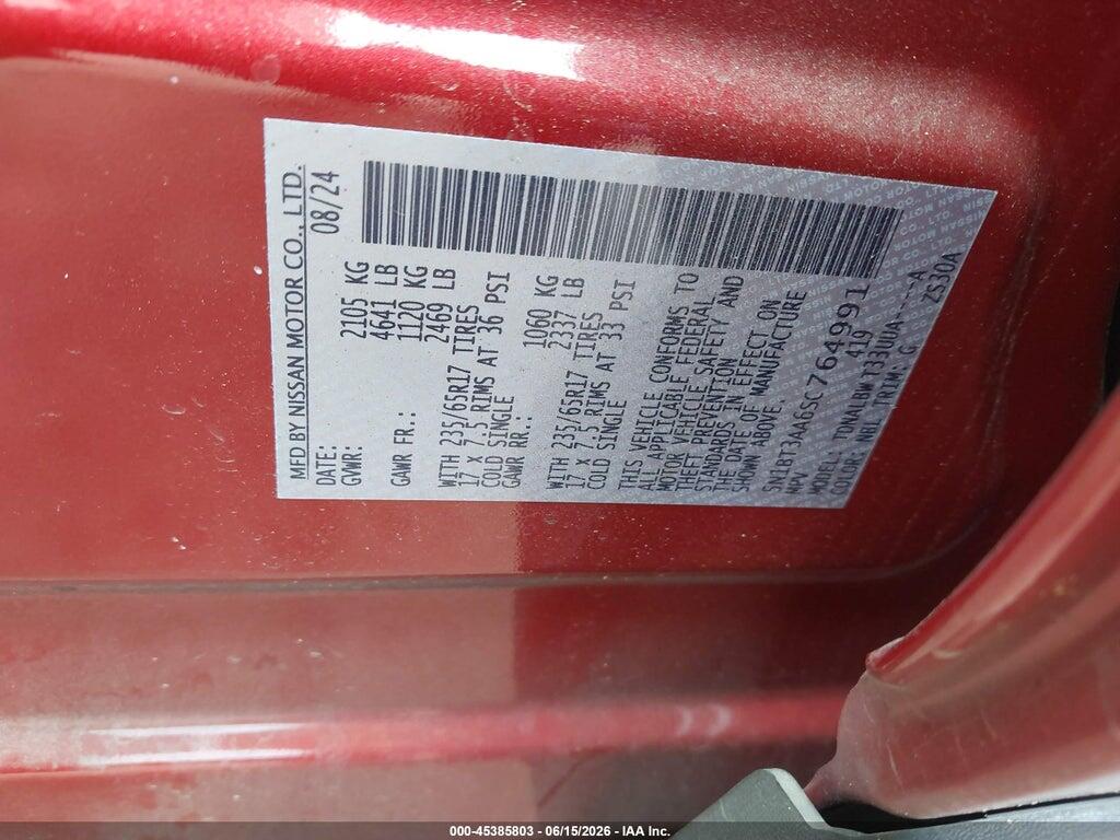 5N1BT3AA6SC764991 2025 NISSAN ROGUE photo no. 9