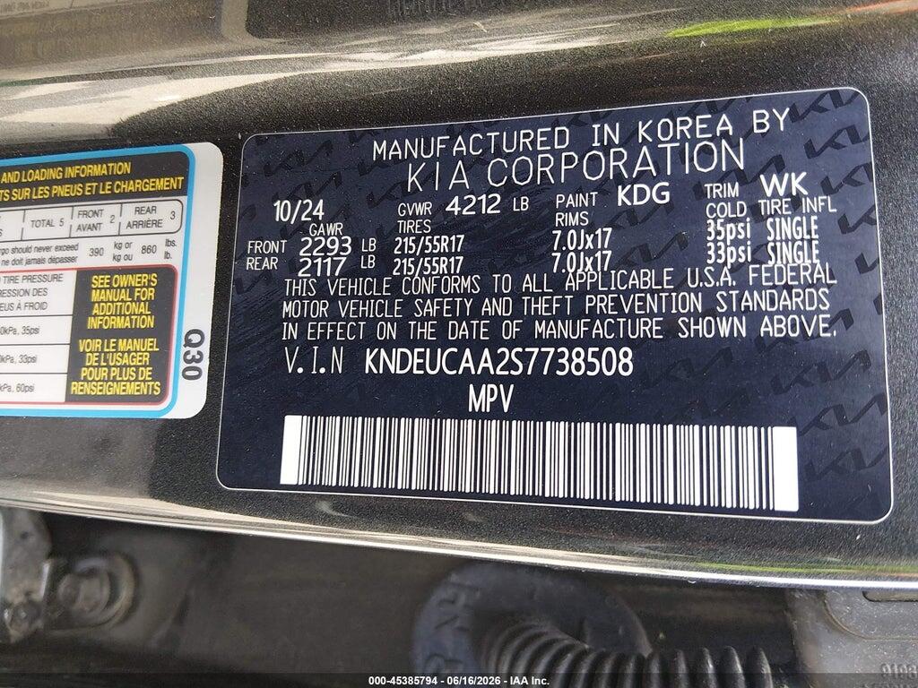 KNDEUCAA2S7738508 2025 KIA SELTOS photo no. 9