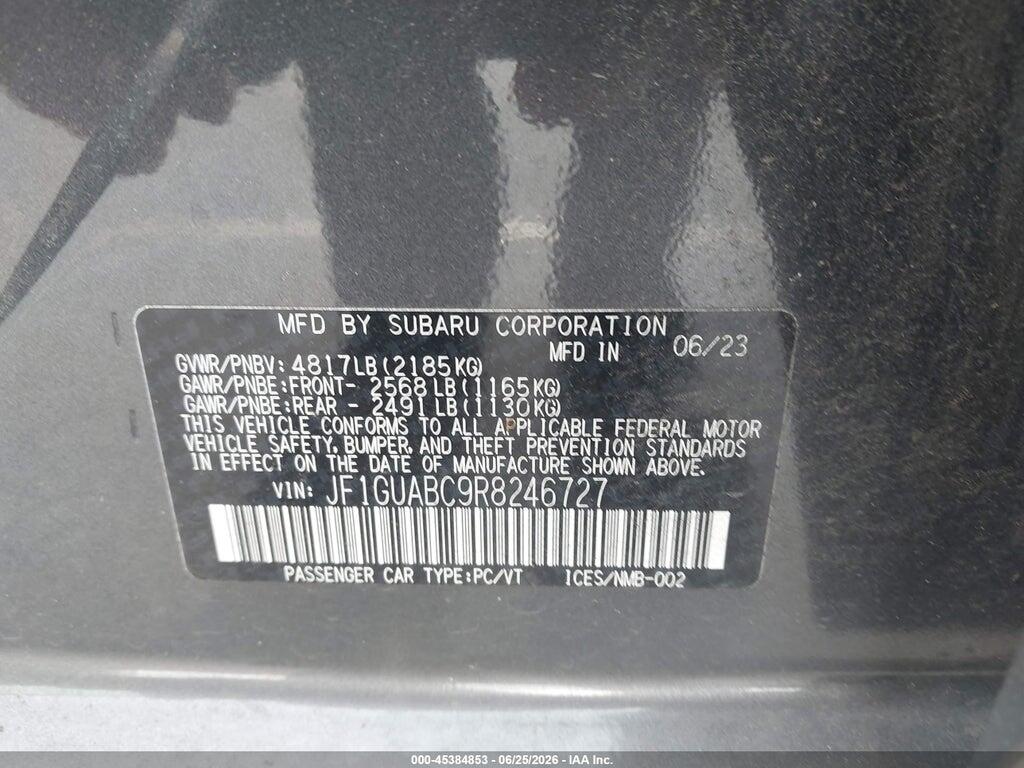 JF1GUABC9R8246727 2024 SUBARU IMPREZA photo no. 9