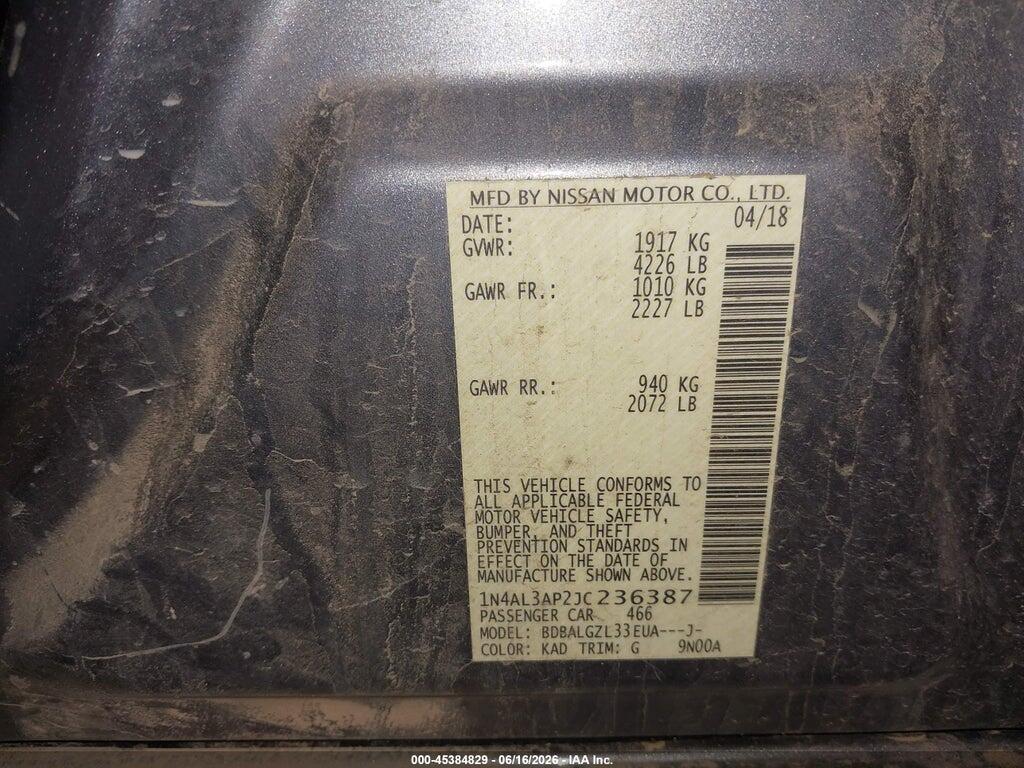 1N4AL3AP2JC236387 2018 NISSAN ALTIMA photo no. 9