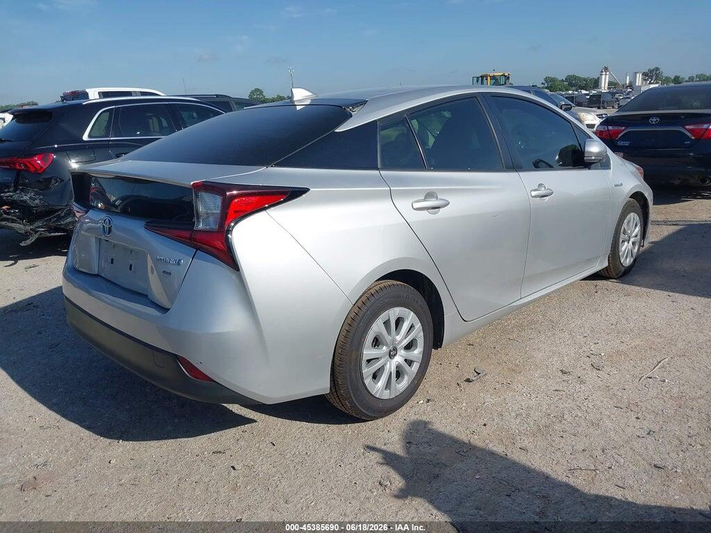 JTDKARFU6K3101534 2019 TOYOTA PRIUS photo no. 4