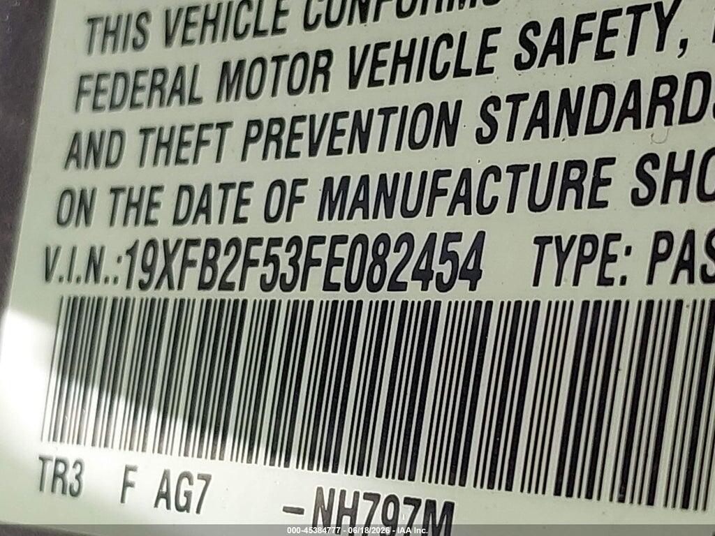 19XFB2F53FE082454 2015 HONDA CIVIC photo no. 9