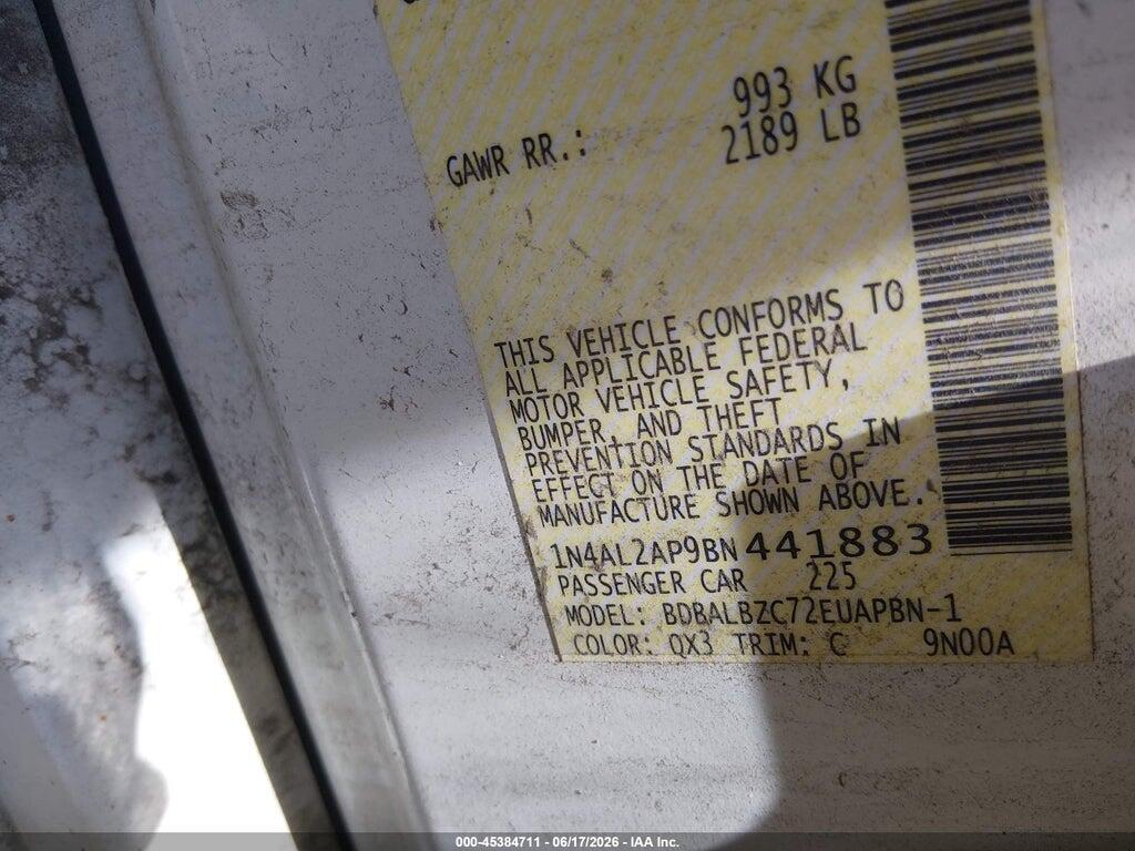 1N4AL2AP9BN441883 2011 NISSAN ALTIMA photo no. 9