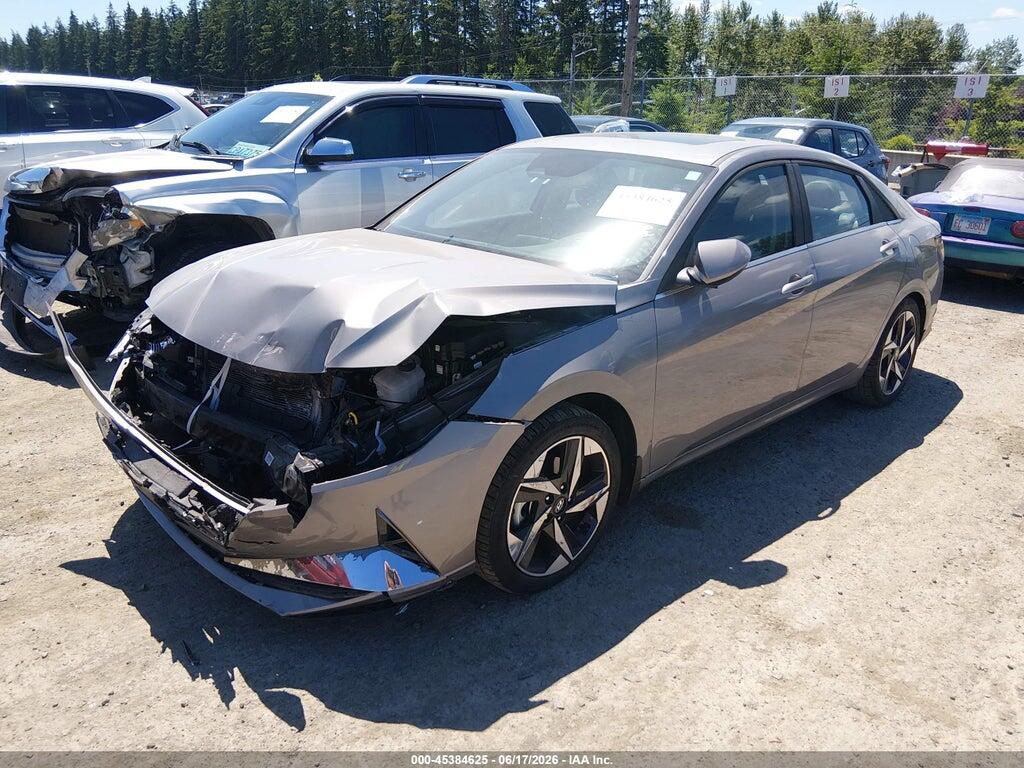 KMHLN4AJ8NU021963 2022 HYUNDAI ELANTRA HYBRID photo no. 2