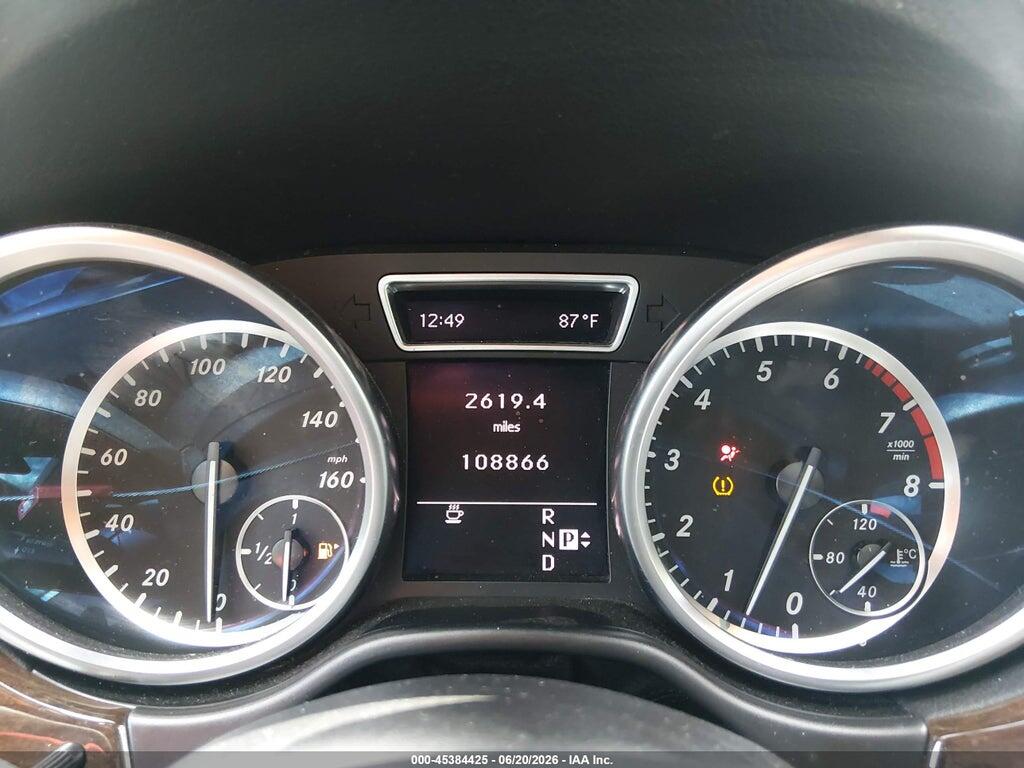 4JGDA5HB8CA022145 2012 MERCEDES-BENZ ML 350 photo no. 7