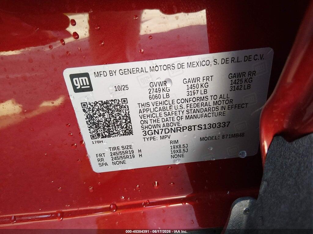 3GN7DNRP8TS130337 2026 CHEVROLET EQUINOX EV photo no. 9