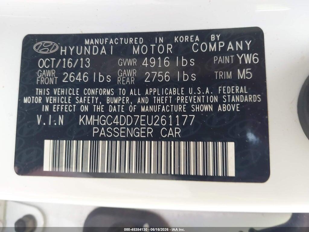 KMHGC4DD7EU261177 2014 HYUNDAI GENESIS photo no. 9