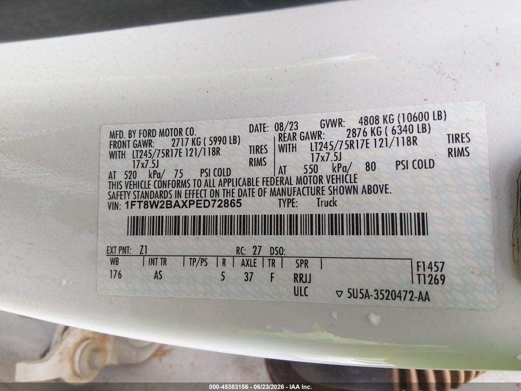1FT8W2BAXPED72865 2023 FORD F-250 photo no. 9