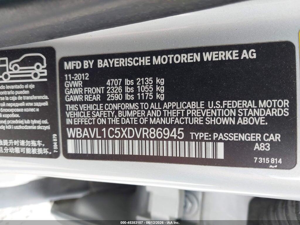 WBAVL1C5XDVR86945 2013 BMW X1 photo no. 9