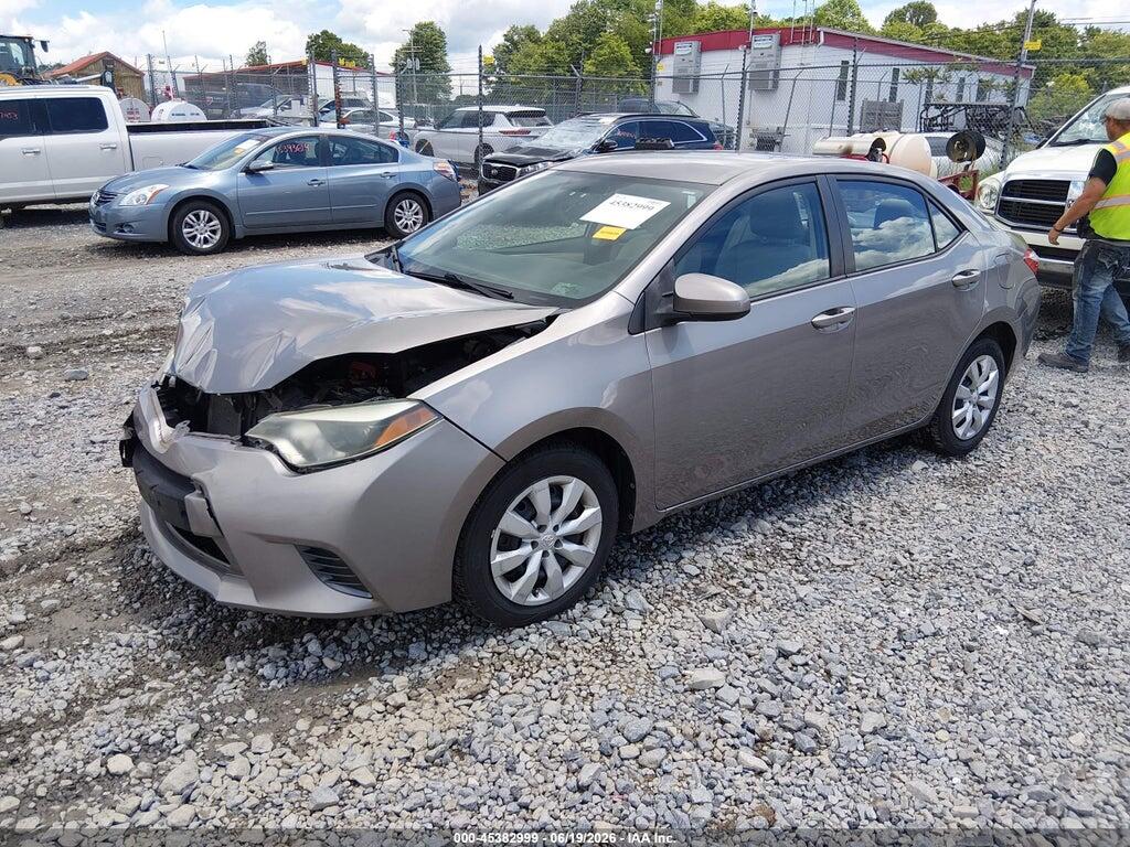 2T1BURHE9FC342336 2015 TOYOTA COROLLA photo no. 2