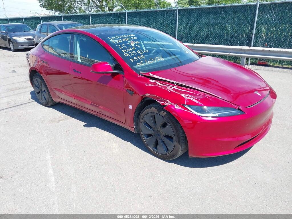 5YJ3E1EA9SF925810 2025 TESLA MODEL 3 photo no. 1