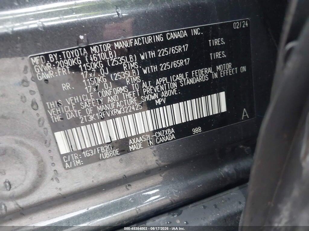 2T3K1RFVXRW322425 2024 TOYOTA RAV4 photo no. 9