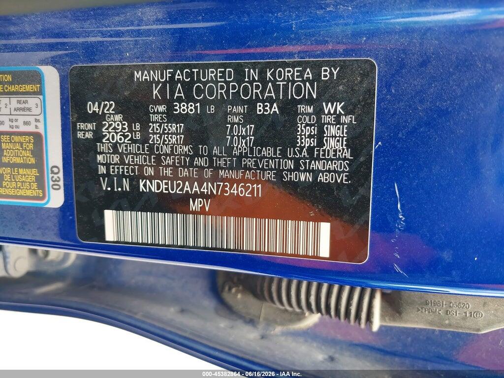 KNDEU2AA4N7346211 2022 KIA SELTOS photo no. 9