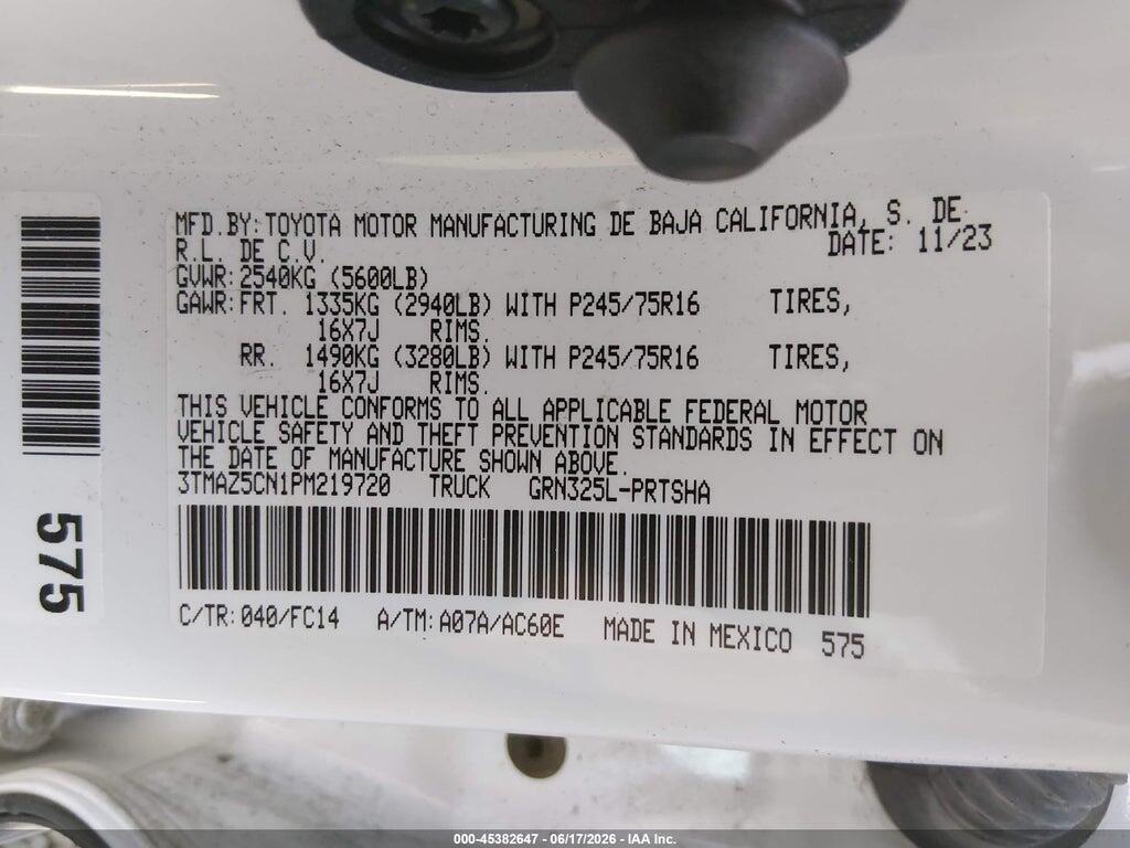3TMAZ5CN1PM219720 2023 TOYOTA TACOMA photo no. 9