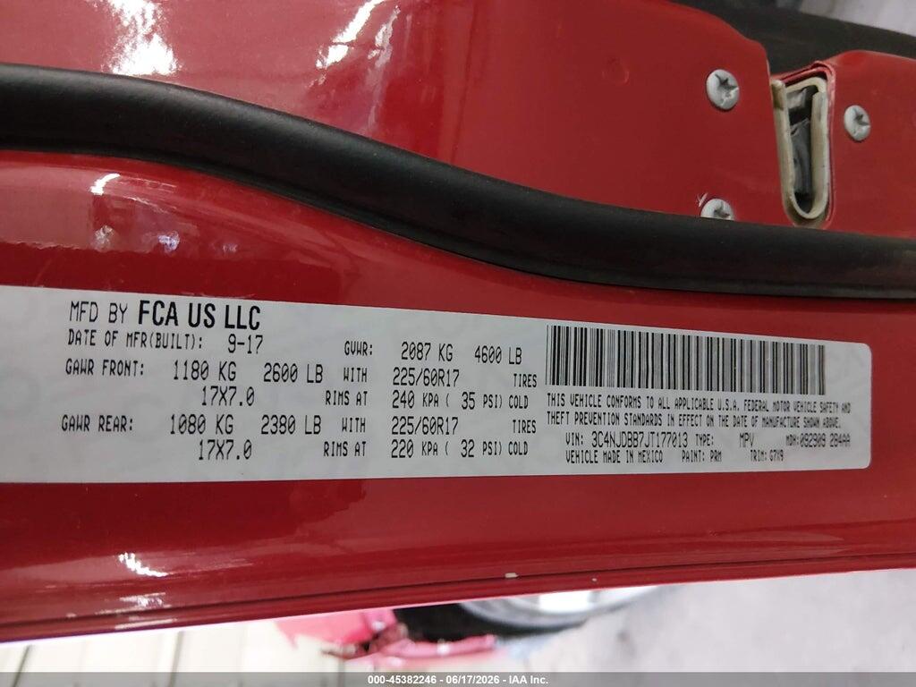 3C4NJDBB7JT177013 2018 JEEP COMPASS photo no. 9