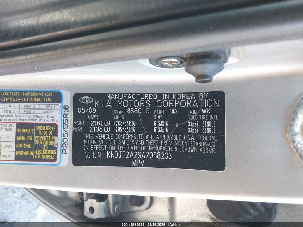 KNDJT2A29A7068233 2010 KIA SOUL photo no. 9