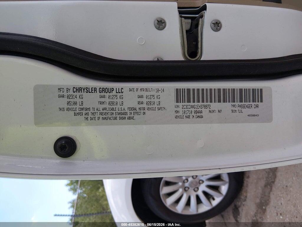 2C3CCAAG1EH378972 2014 CHRYSLER 300 photo no. 9