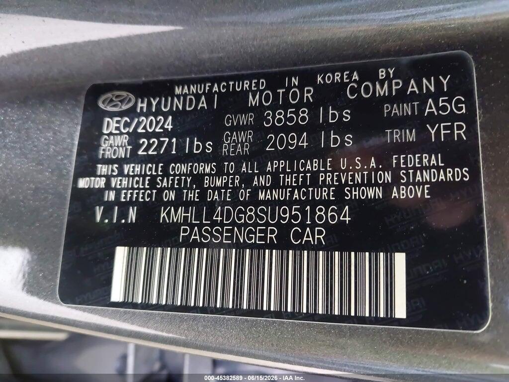 KMHLL4DG8SU951864 2025 HYUNDAI ELANTRA photo no. 9
