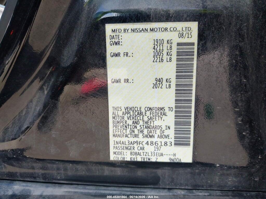 1N4AL3AP9FC486183 2015 NISSAN ALTIMA photo no. 7