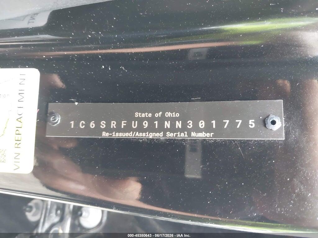 1C6SRFU91NN301775 2022 RAM 1500 photo no. 9