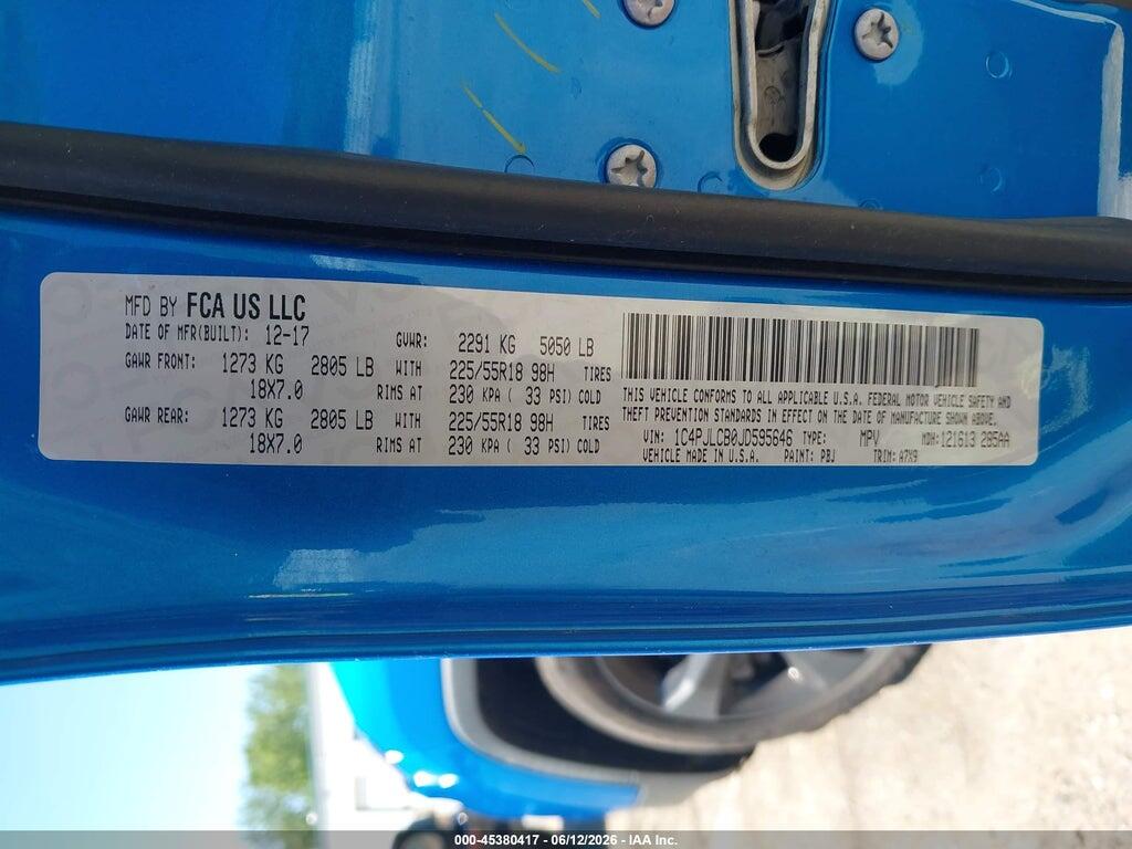 1C4PJLCB0JD595646 2018 JEEP CHEROKEE photo no. 9