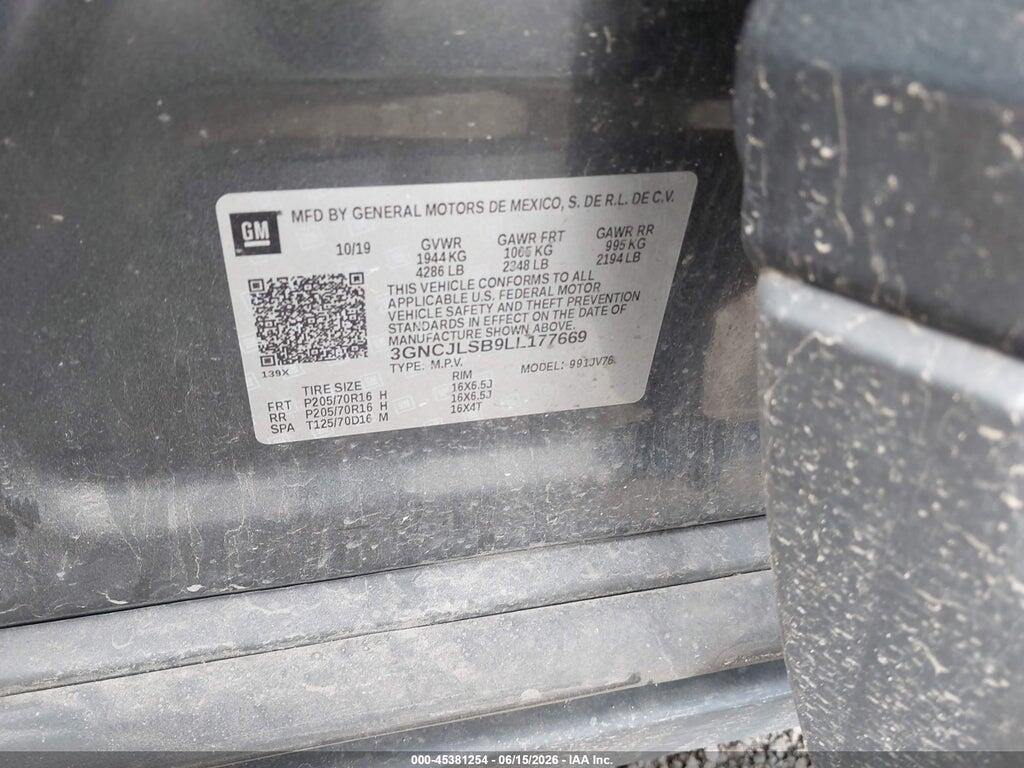 3GNCJLSB9LL177669 2020 CHEVROLET TRAX photo no. 9