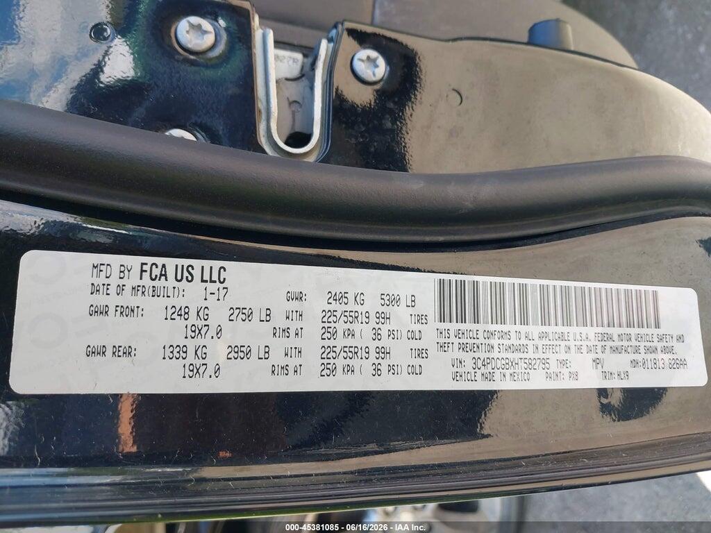 3C4PDCGBXHT582795 2017 DODGE JOURNEY photo no. 9